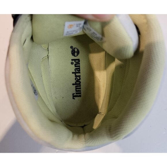 Timberland Euro Hiker Style Boot Grip Vibram Sole Grey Yellow Mens sz 8.5 A2HDW - Picture 13 of 15
